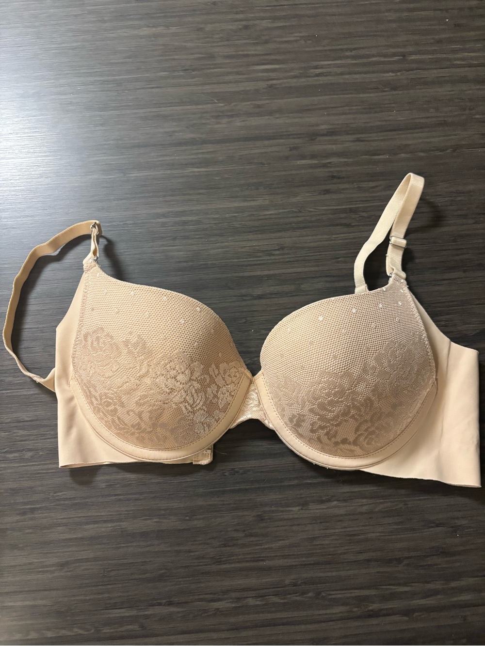 Maidenform Nude Lace T-Shirt Bra with Light Support 34B